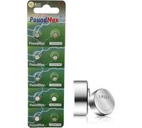 10 batterie alcaline a bottone AG0 379 119SG0 SR63 GP379 LR521 D379 SR521W 1,5 V PoundMax