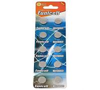 10 Batterie Alcaline AG13 Marchiate Eunicell in Blister Singoli