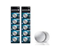 10 BATTERIE CR 2450 CR2450 DL2450 3V LITIO BOTTONE EVERACTIVE