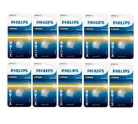 10 batterie CR1632 pile 1632 philips litio 3V