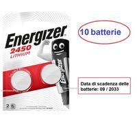 10 batterie CR2450 Energizer per etichette digitali segnaprezzo elettroniche