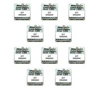 10 batterie da orologio MURATA 377 SR626 AG4 SR626SW ossido argento 0% Mercury [confezione da 10]