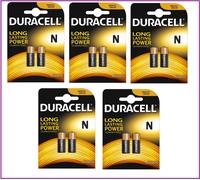 10 batterie DURACELL MN9100 MN 9100 - LR1 - N - KN alcaline 1.5V MICROSTILO