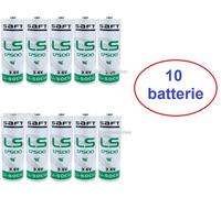 10 batterie Litio A SAFT LS17500 3,6V 3600 mAh LI-SoCl2