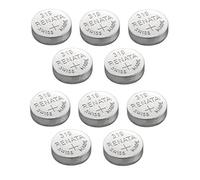 10 Batterie Renata 319 Per Orologio Produzione Svizzera Ossido di argento 1.5 v (SR527SW) Noto Anche Come SR64, V319, S526E,SB-AE/DE, 280-60, 615