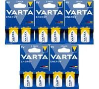 10 Batterie VARTA ENERGY 9v Transistor 9 volt 9 v block 6LR61 ID1604 6LF22