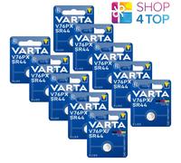 10 Batterie Varta V76Px Sr44 Silver 1.55V A Moneta Per Orologio 1Bl Blu NUOVE