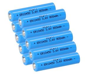 10 batterie XCell al litio 3,6 V ER10450 AAA