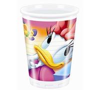 10 bicchieri di plastica Paperina Walt Disney monouso