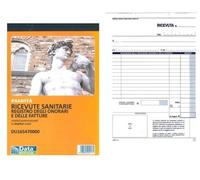 10 BLOCCH BLOCCHI DI RICEVUTE SANITARIE DU165470000 A5 2 COPIE