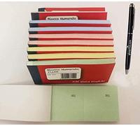 10 BLOCCHETTI NUMERATI 1-100 MULTICOLORE - BLOCCO NUMERATO QUICK GRAFICHE + REGALO PENNA TOUCH