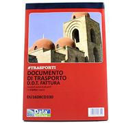 10 BLOCCHI DOCUMENTO DI TRASPORTO D.D.T. FATTURA DATA UFFICIO DU1608CD330