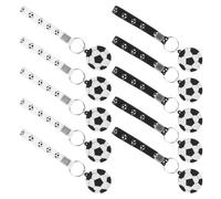 10 bomboniere a tema calcio: portachiavi in silicone per borse - regali per