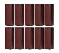 10 borse sacchetti di bottiglie, sacchetti regalo per vino, prosecco e champagne - Look in pelle Rosso