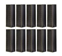 10 borse sacchetti di bottiglie, sacchetti regalo per vino, prosecco e champagne - Nero Oro