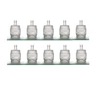 10 bottiglia botte vetro da 500 ml per liquore amaro cognac barile grappa