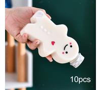 10 bottiglie di succo vuote di cartone animato omino di pan di zenzero con