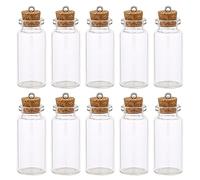 10 Bottiglie di Vetro Con Coperchio in Sughero, 10 ml, Vuote, Mini Bottiglie Con Tappo, Pozione in Miniatura, Per Messaggi