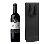 10 bottiglie per vino 11 x 9 x 35 cm, sacchetto regalo con manici per anniversario e cena, sacchetto di carta per bottiglia di champagne per festa della mamma