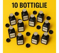 10 bottiglie polvere ricarica toner brother stampante laser nero TN-2000 90gr