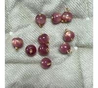 10 bottoni con gambo in resina a forma di mela da 11 mm for camicia | Bottoni dal design simile a perline for accessori artigianali fai-da-te(Purple)