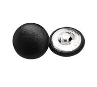10 Bottoni Rivestiti In Pelle Da 11/15/20/25/30Mm Con Gambo Per Bottoni Per Vestiti, Cappotti, Giacche A Vento, Divani, Nero, 28mm 10pcs
