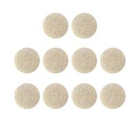 10 bottoni rivestiti in tessuto, per cucito, scrapbooking, colore: beige