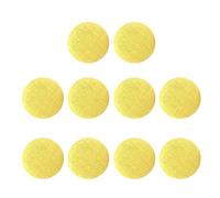 10 bottoni rivestiti in tessuto, per cucito, scrapbooking, giallo, 2 cm, 10 pezzi