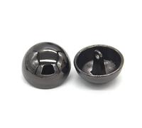 10 bottoni rotondi in metallo a fungo da 10mm a 25mm per cappotto lavorato a maglia, bottoni decorativi per cucire, Nero, 23mm