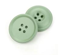 10 bottoni rotondi per cappotti bellissimi bottoni in resina a 4 fori soprabito da donna in tessuto di lana accessori di abbigliamento-Verde chiaro-15mm
