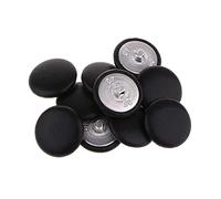 10 bottoni rotondi rivestiti in pelle sintetica, per lavori di cucito, 20 mm