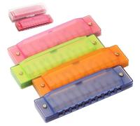 10 Buche Armonica 4pcs Armonica Leggera Armonica Bocche Portatile Organo Piccolo Strumento Musicale Per Bambini Principianti