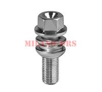 10 BULLONI SFERICO M14x1,50 (R14) L=42mm Ch19 OEM AUDI/PORSCHE (PER DISTANZIALI)