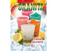 10 Buste Di Granita Fragola Preparato In Polvere per Granitore gr. 130