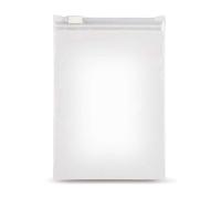 10 buste di plastica richiudibili con chiusura lampo a scorrimento in formato 480 x 640 mm, 70 micron di spessore, sacchetti per vestiti ed alimenti