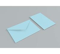 10 Buste e Cartoncini in blister 7x11 cm (Celeste)
