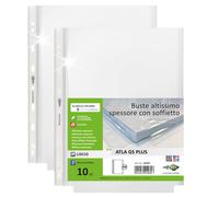 10 Buste Forate Atla Gs Plus Altissima Cap. 22x30 Con Soffietto
