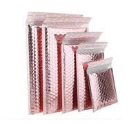 10 buste imbottite metallizzate a bolle d'aria, buste postali alluminizzate, per confezioni regalo, buste imbottite per spedizioni (18 x 23 cm)