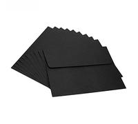 10 buste in carta kraft formato A4, spesse cartelline portadocumenti, grandi sacchetti per la spesa, autoadesive, riutilizzabili per assegni, fatture, dichiarazioni Nero