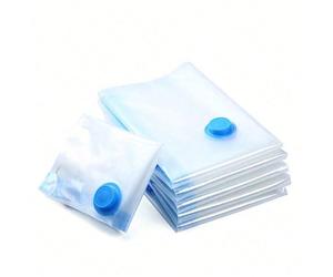 10 buste per compressione e conservazione di indumenti, ideali per la stagione di Back to School, sacchetti sottovuoto di grande capacità per il risparmio di spazio, buste sigillanti con pompetta manu
