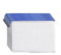 10 buste portadocumenti in rete con cerniera, formato A3, A4, A5, A6, B4, B5, per cancelleria, forniture scolastiche e ufficio, trasparente impermeabile (bianco, banconota (10,5 x 23,5 cm)
