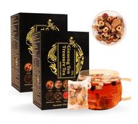 10 bustine di tè al ginseng, tè al ginseng Ten Treasures di qualità superiore, tès per i reni per uomini e donne, certificazione FDA (150 g/10 g x 15 bustine) (2PCS)