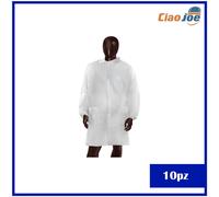10 Camici Monouso PLP 30GR - Medici Laboratori Cliniche Protezione Igienica