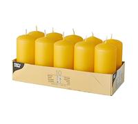 10 candele, con diametro di 40-90 mm, di colore giallo oro