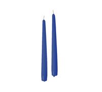 Set da 10 Candele Coniche diametro 2,2 cm altezza 25 cm - Colore Blu Dusk - Made in Italy - Candele Horeca - Cereria Di Giorgio