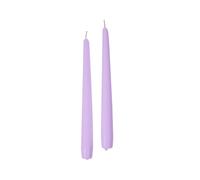 10 Candele coniche Cereria Di Giorgio Ø 2,2 cm altezza 25 cm - Candele decorative per la casa - Colore Lavanda - Durata 7 ore - Inodore - Cera vegana naturale - Senza olio di palma - Made in Italy