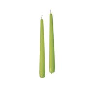 10 Candele coniche Cereria Di Giorgio Ø 2,2 cm altezza 25 cm - Candele decorative per la casa - Colore Pistacchio - Durata 7 ore - Inodore - Cera vegana naturale - Senza olio di palma - Made in Italy