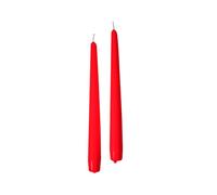 Cereria Di Giorgio - Candele coniche diam. 2,2 cm h. 25 cm 10 pezzi - Rosso - rosso paraffina 5621314