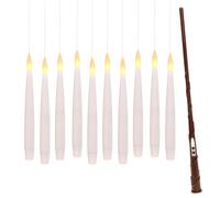 10 Candele Da Tavolo LED Fluttuanti Di Halloween Bastone Magico Volante Bianco