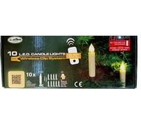 10 Candeline Led con Telecomando senza cavo, Decorazione luminosa, Nuovo